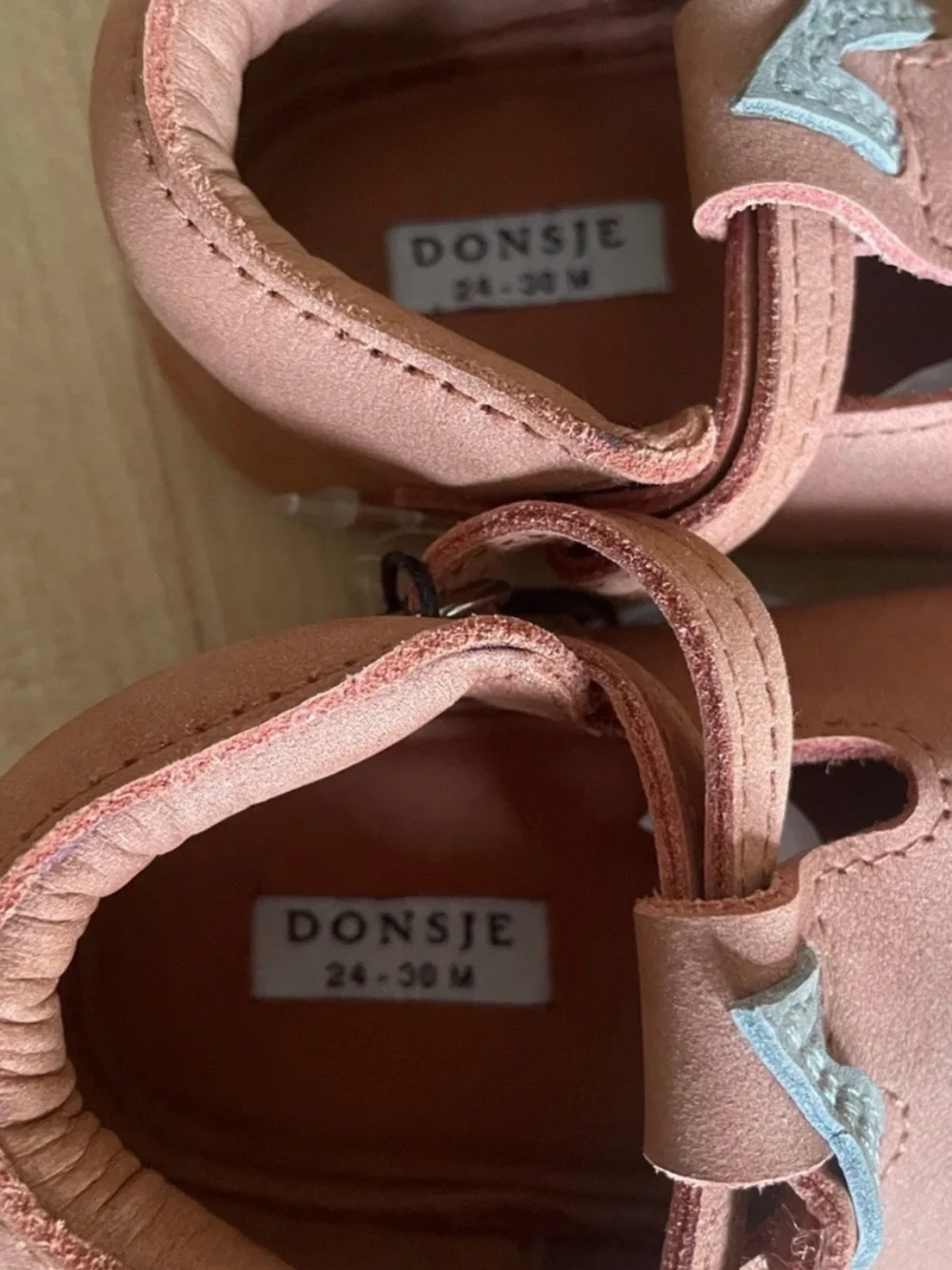 Donsje Amsterdam Baby Mary Jane Shoes in Dusty Orange